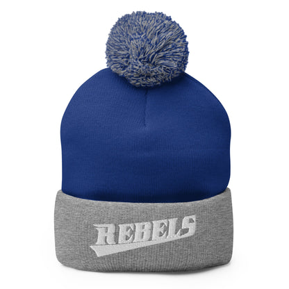 Pom - Pom Beanie | Oxford Rebels 12U | Alt Script Logo