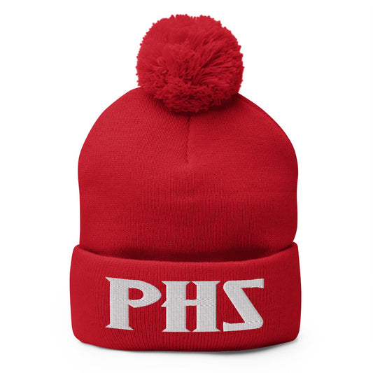 Pom-Pom Beanie | Palmyra Softball | Crest Logo