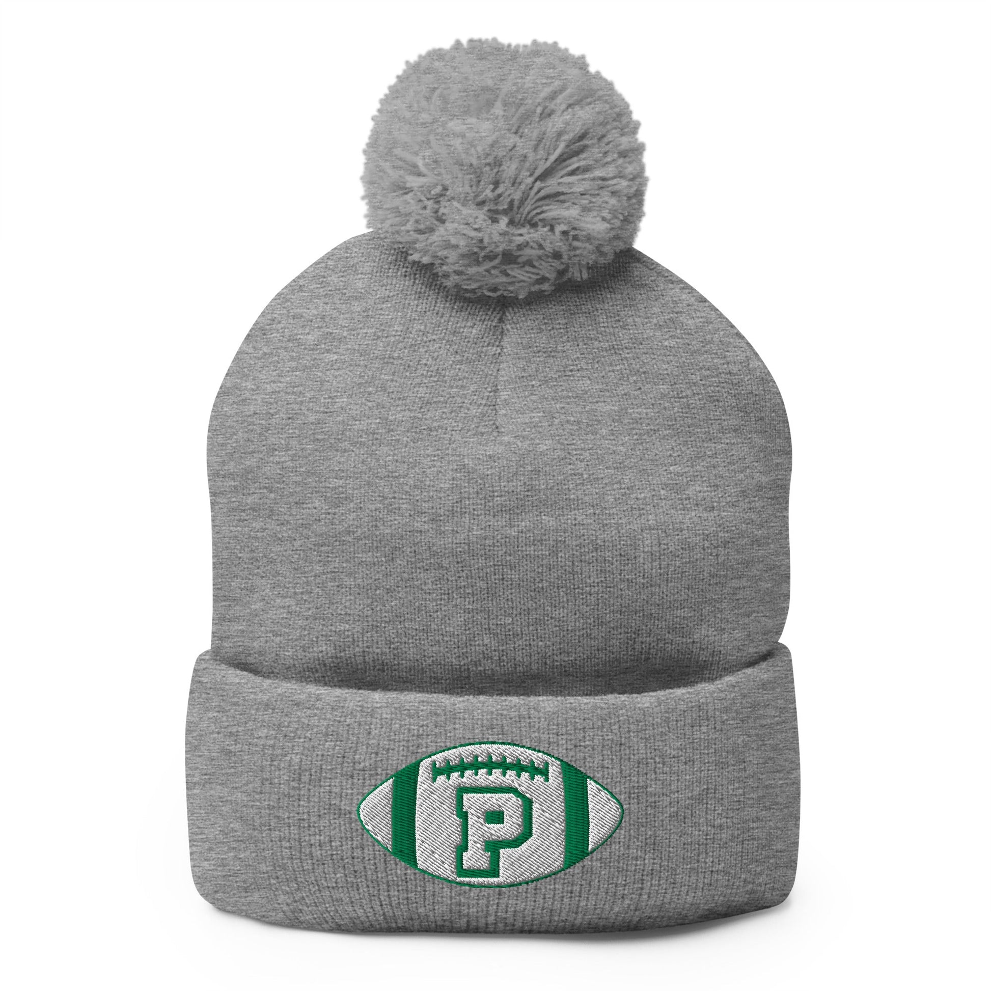 Pom - Pom Beanie | Pentucket Youth Football and Cheer | Varsity Badge Logo