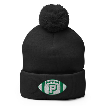 Pom - Pom Beanie | Pentucket Youth Football and Cheer | Varsity Badge Logo