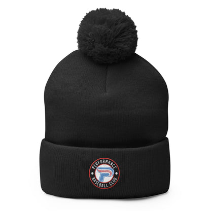 Pom - Pom Beanie | Performance Baseball Club | Alt Logo