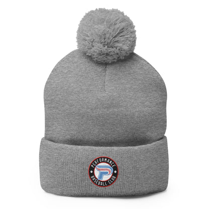 Pom - Pom Beanie | Performance Baseball Club | Alt Logo