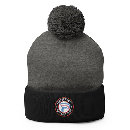 Pom - Pom Beanie | Performance Baseball Club | Alt Logo