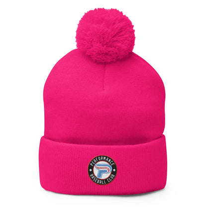 Pom - Pom Beanie | Performance Baseball Club | Alt Logo