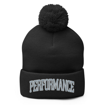 Pom - Pom Beanie | Performance Baseball | Varsity Mark Logo