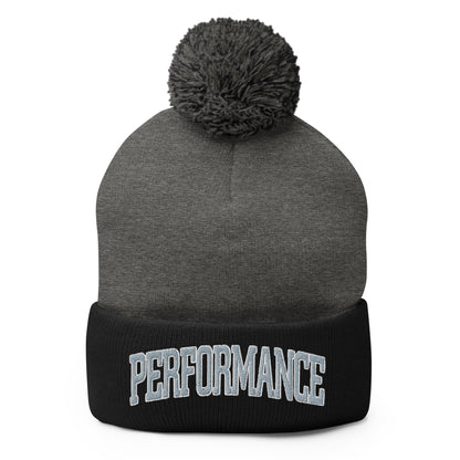 Pom - Pom Beanie | Performance Baseball | Varsity Mark Logo