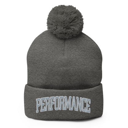 Pom - Pom Beanie | Performance Baseball | Varsity Mark Logo