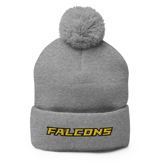 Pom - Pom Beanie | Pfeiffer University Golf | Alt Logo