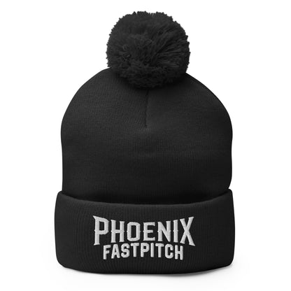 Pom-Pom Beanie | Phoenix Fastpitch | Script Logo