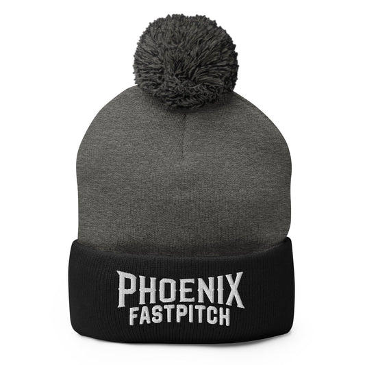 Pom-Pom Beanie | Phoenix Fastpitch | Script Logo
