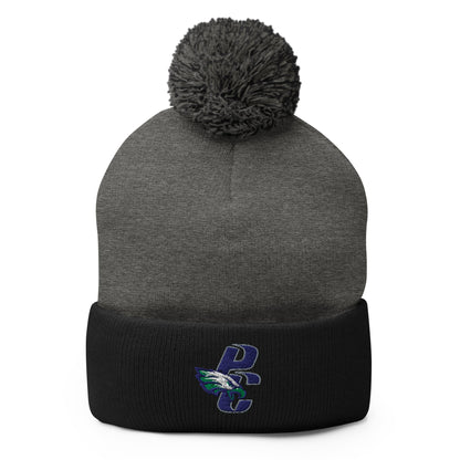 Pom - Pom Beanie | PINE CREEK SWIM & DIVE | PC Mascot Logo
