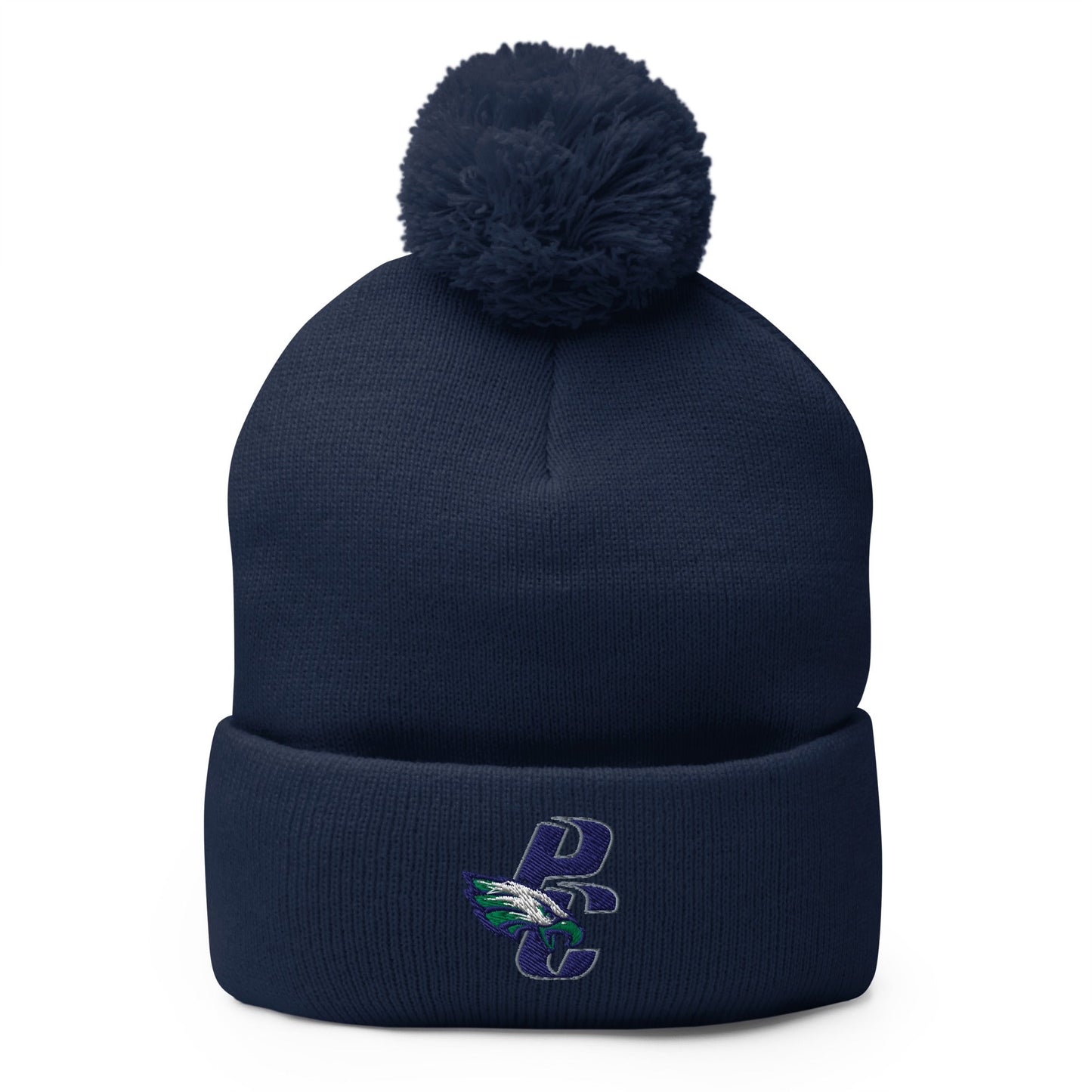Pom - Pom Beanie | PINE CREEK SWIM & DIVE | PC Mascot Logo