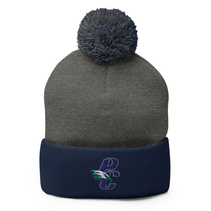 Pom - Pom Beanie | PINE CREEK SWIM & DIVE | PC Mascot Logo