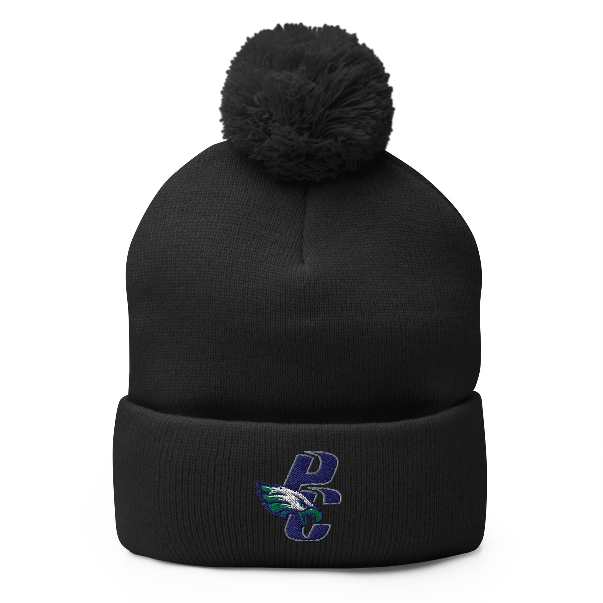 Pom - Pom Beanie | PINE CREEK SWIM & DIVE | PC Mascot Logo