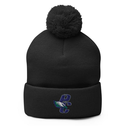 Pom - Pom Beanie | PINE CREEK SWIM & DIVE | PC Mascot Logo