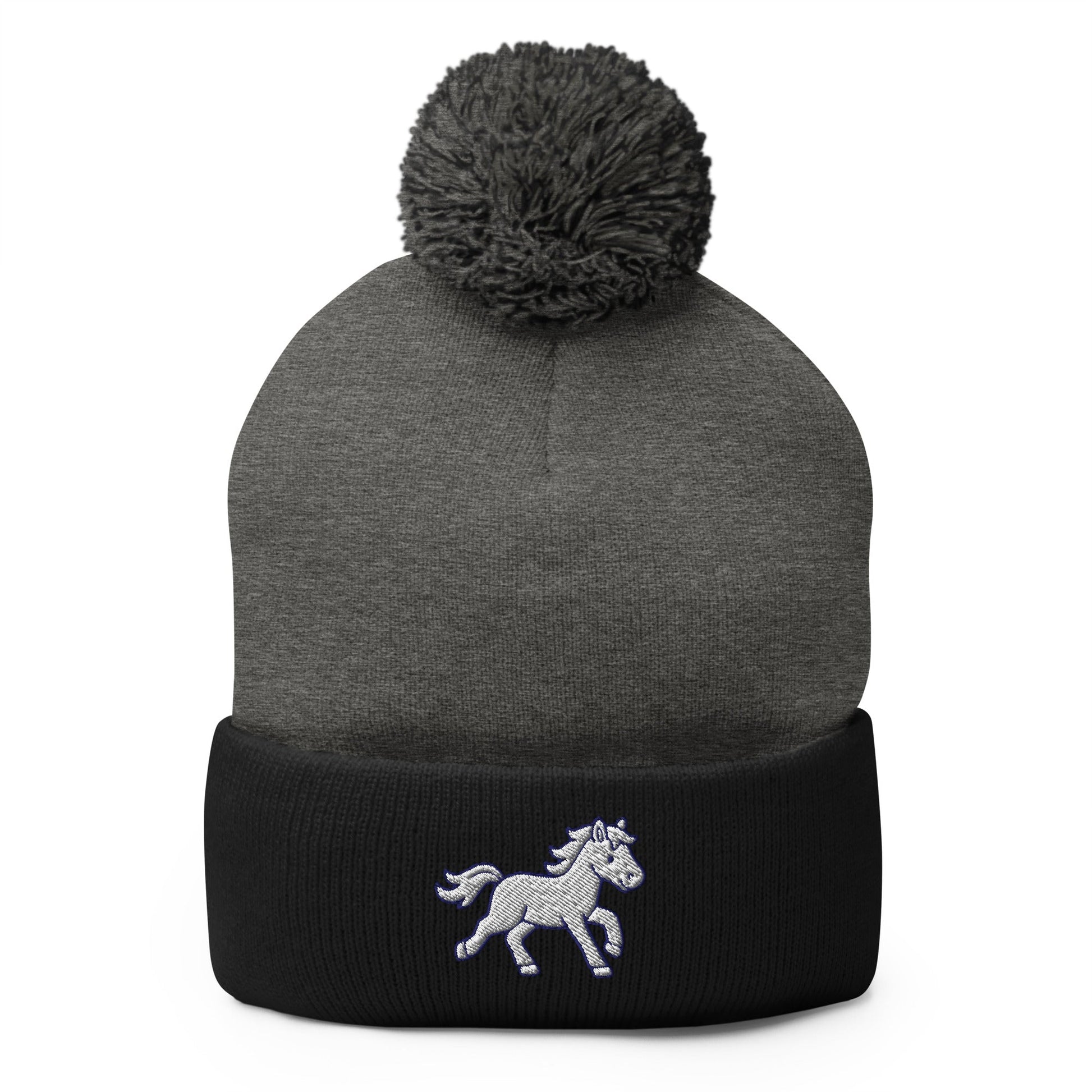Pom-Pom Beanie | Pink Pony Athletic Club | Mascot Logo