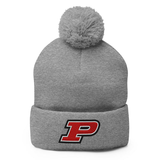 Pom - Pom Beanie | Pisgah Rec League | Block P Logo