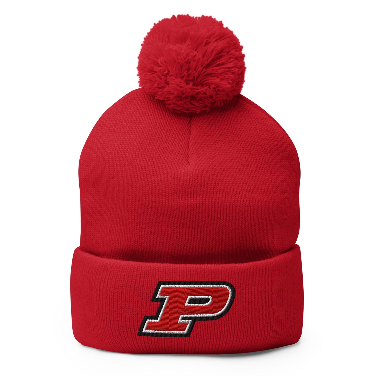 Pom - Pom Beanie | Pisgah Rec League | Block P Logo