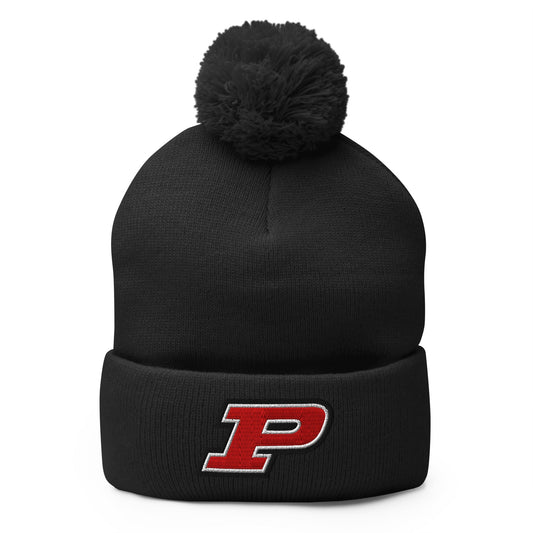 Pom - Pom Beanie | Pisgah Rec League | Block P Logo