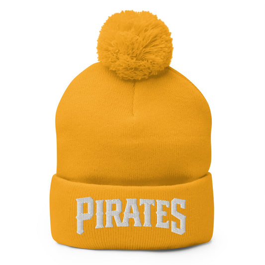 Pom-Pom Beanie | Port City Pirates | Cannonball Portside Logo