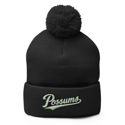 Pom - Pom Beanie | Possums | Script Logo