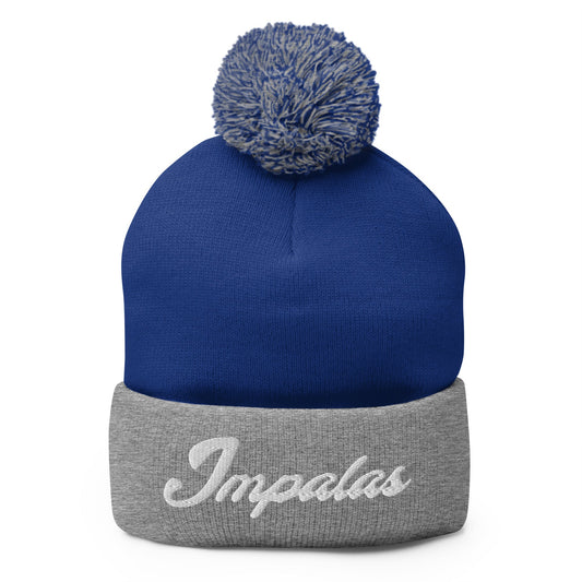 Pom - Pom Beanie | Poudre Football | Crownline Script Logo