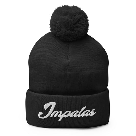 Pom - Pom Beanie | Poudre Football | Crownline Script Logo