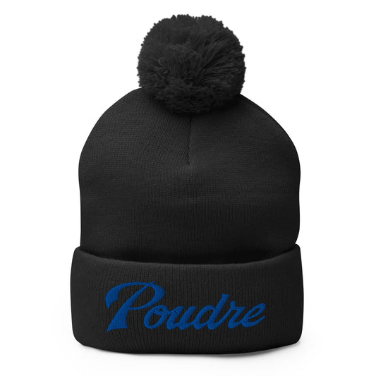 Pom - Pom Beanie | Poudre Football | Emblem Logo