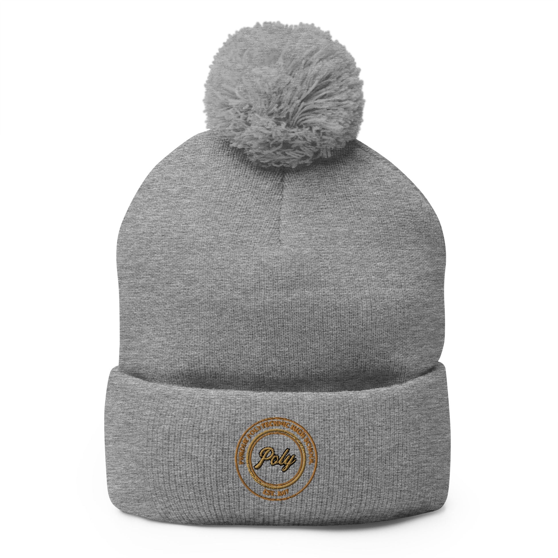 Pom - Pom Beanie | Purdue Polytechnic High School | Poly Seal Logo