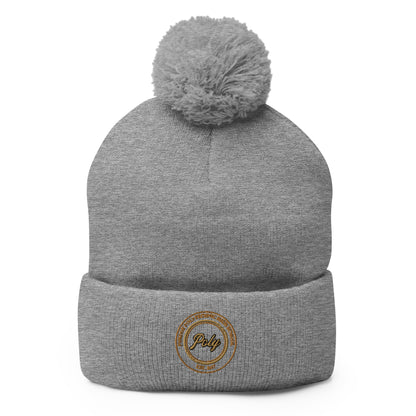 Pom - Pom Beanie | Purdue Polytechnic High School | Poly Seal Logo