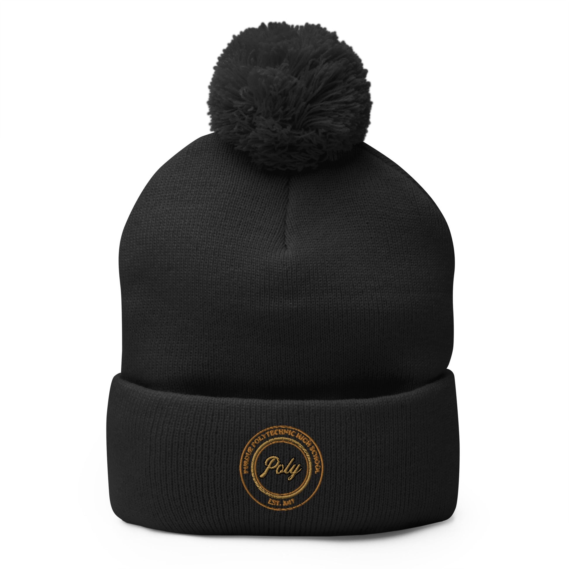Pom - Pom Beanie | Purdue Polytechnic High School | Poly Seal Logo