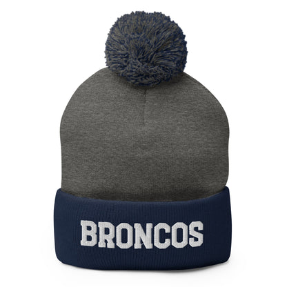 Pom-Pom Beanie | Rapid City Broncos - BHYFL | Athletics Logo