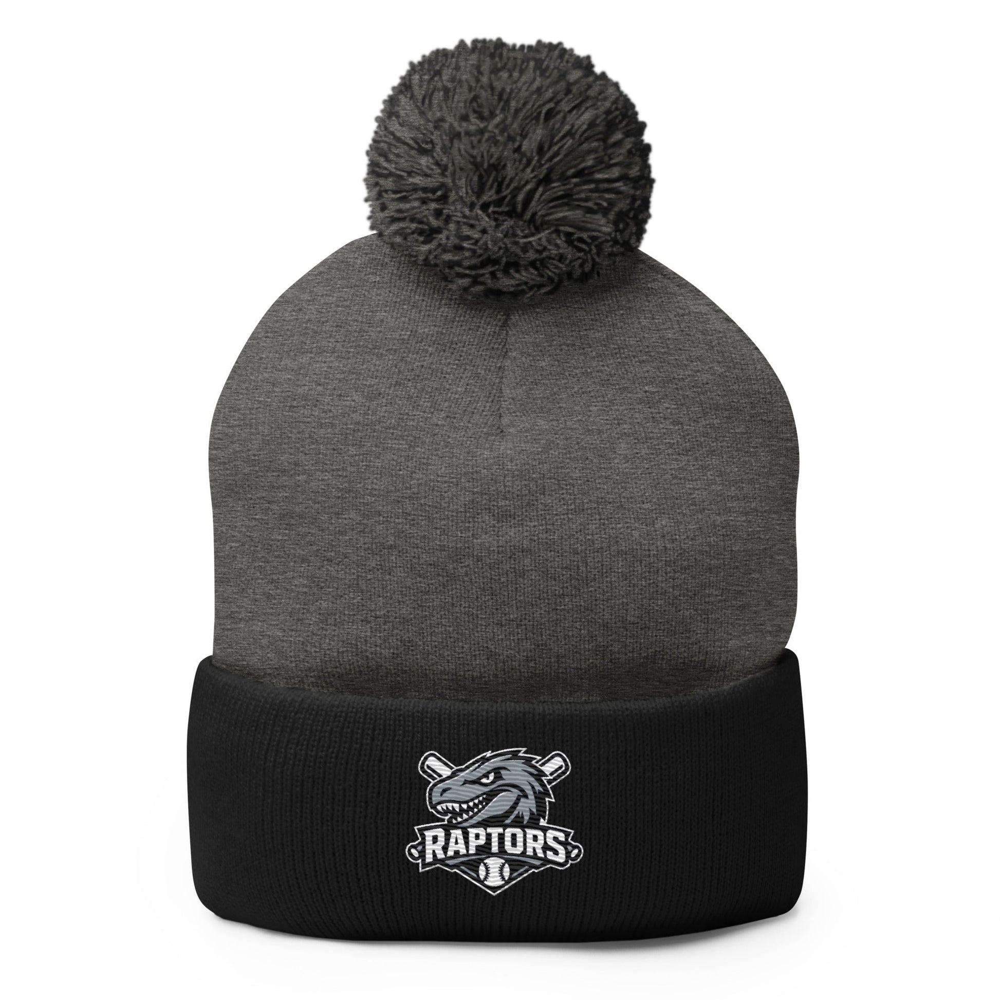 Pom - Pom Beanie | Raptors | Patch Logo