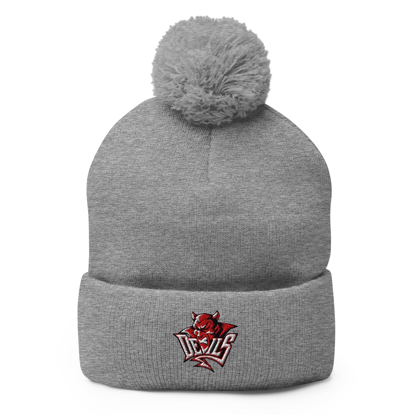Pom - Pom Beanie | Red Springs Track and Field | Mascot Logo