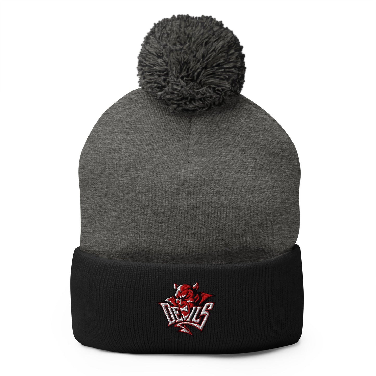 Pom - Pom Beanie | Red Springs Track and Field | Mascot Logo