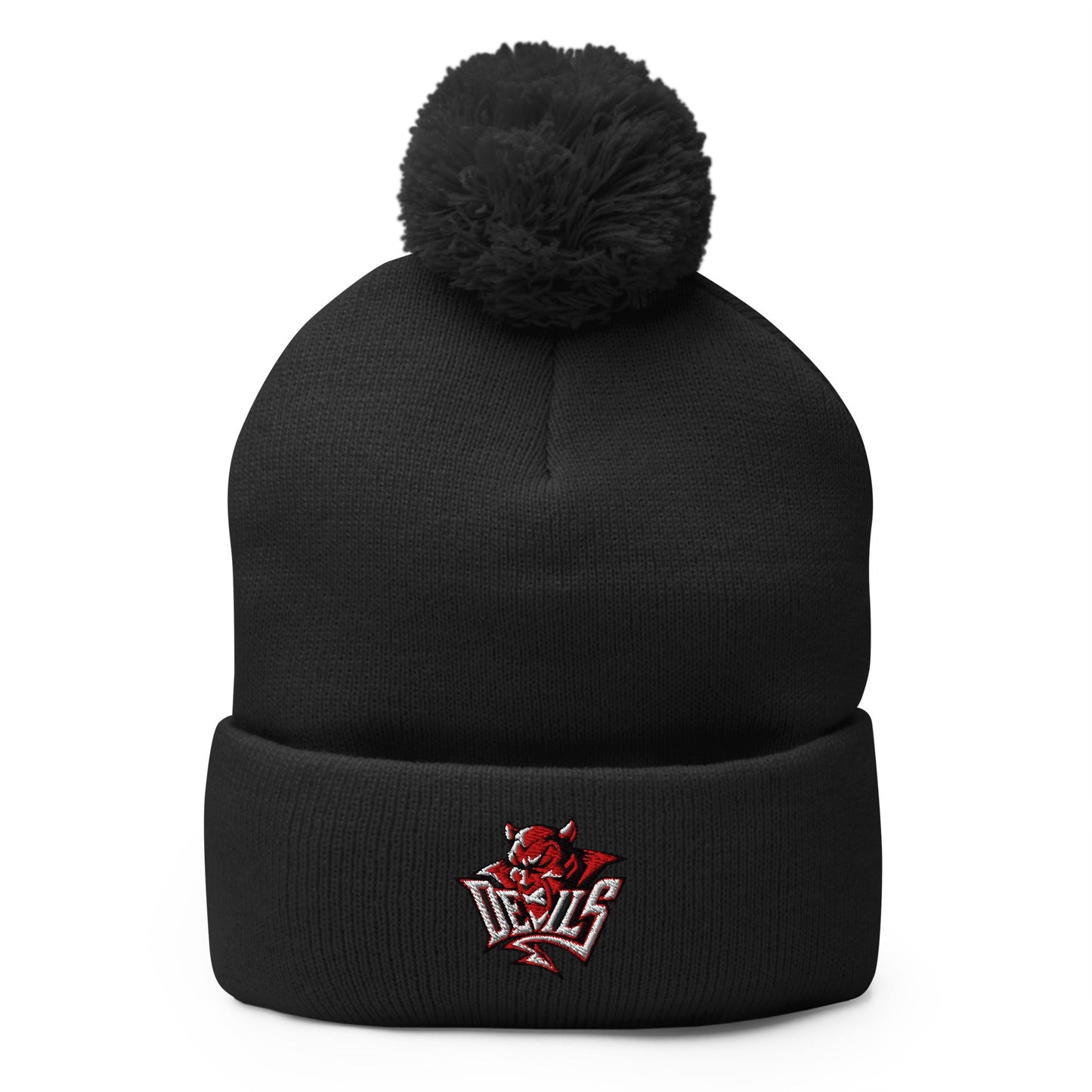 Pom - Pom Beanie | Red Springs Track and Field | Mascot Logo