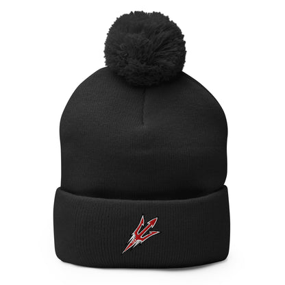 Pom - Pom Beanie | Red Springs Track and Field | Trident Logo