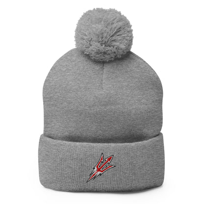 Pom - Pom Beanie | Red Springs Track and Field | Trident Logo