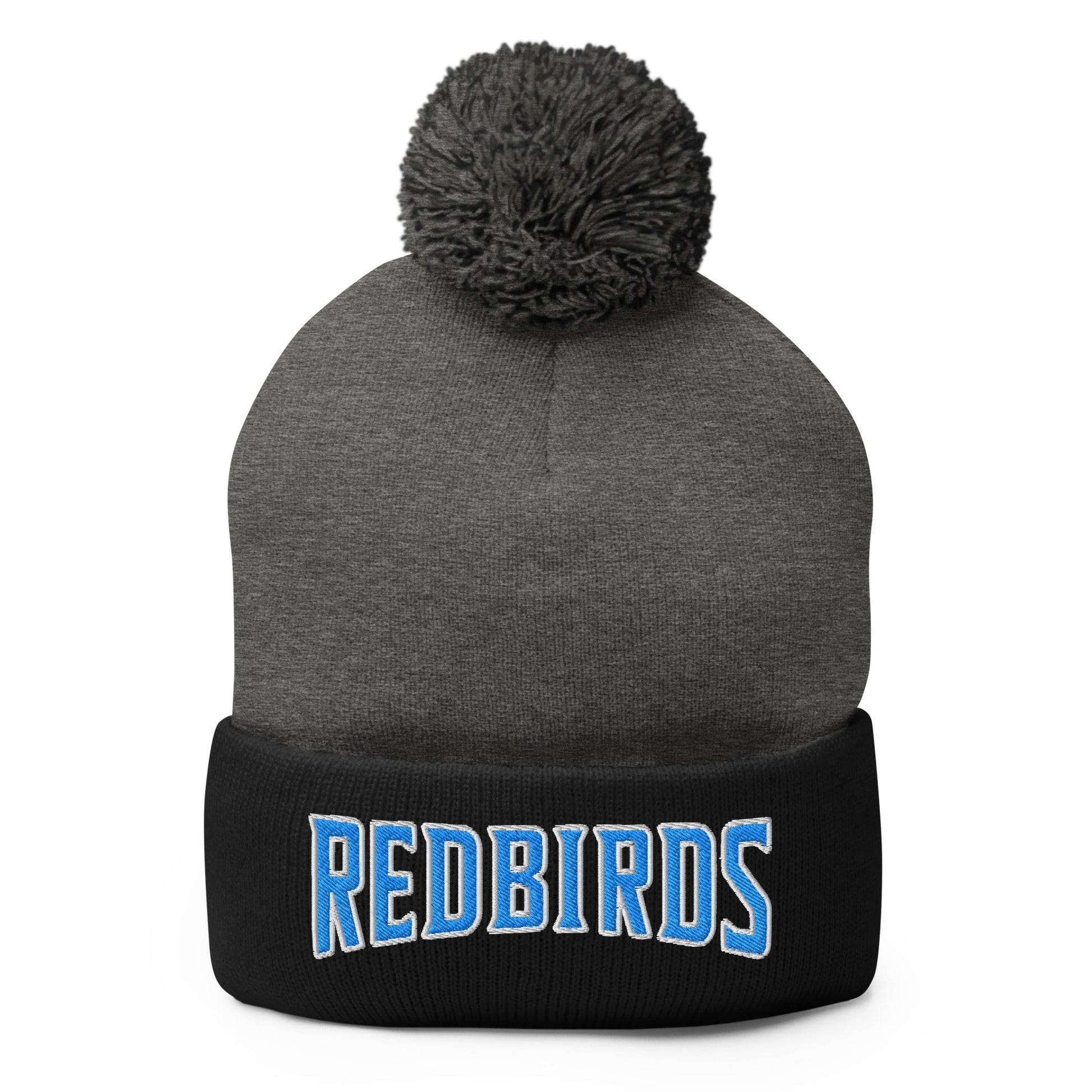 Pom - Pom Beanie | Redbirds | Script Logo