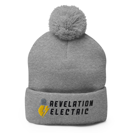 Pom - Pom Beanie | Revelation Electric | Logo