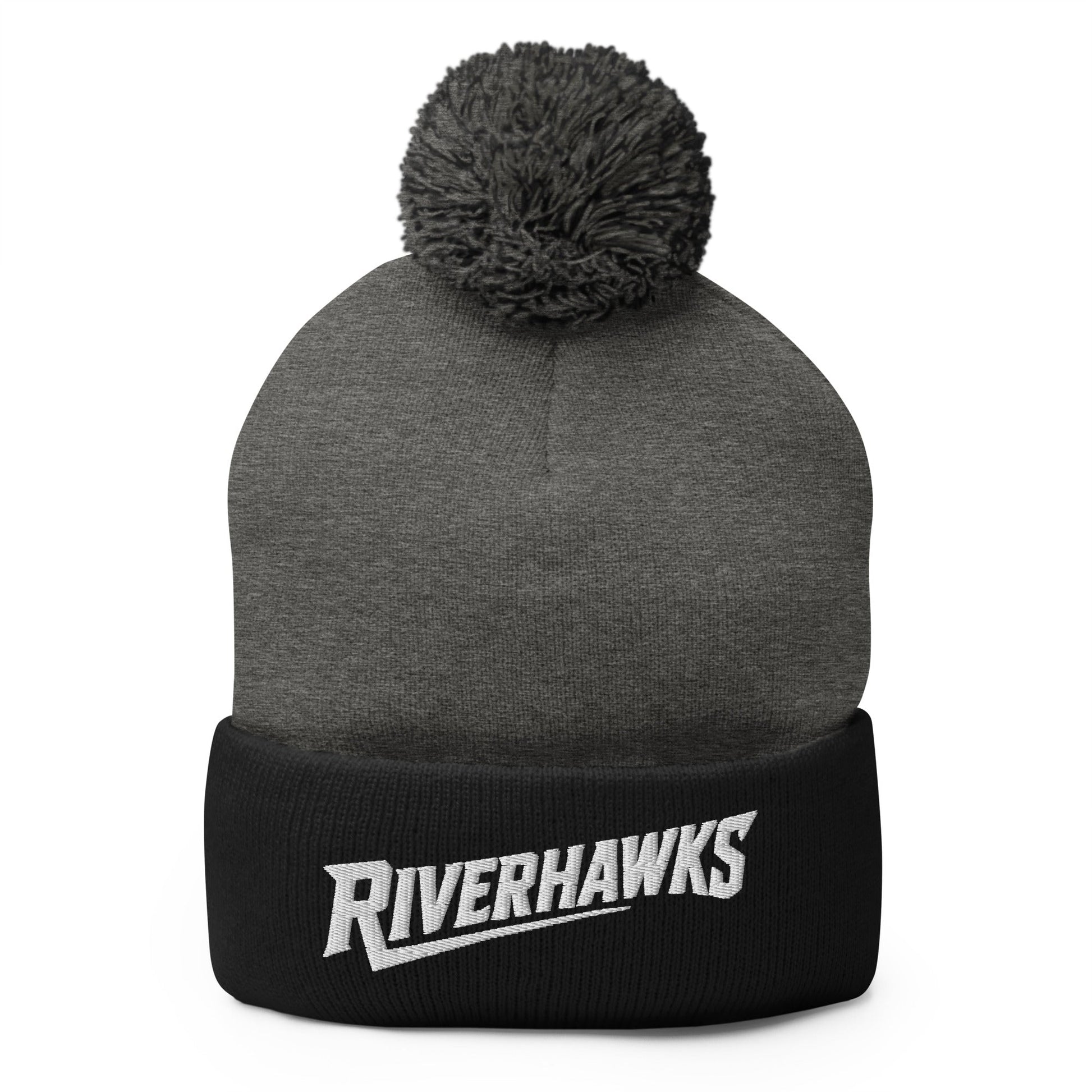 Pom-Pom Beanie | Rochester Riverhawks | Crest Logo