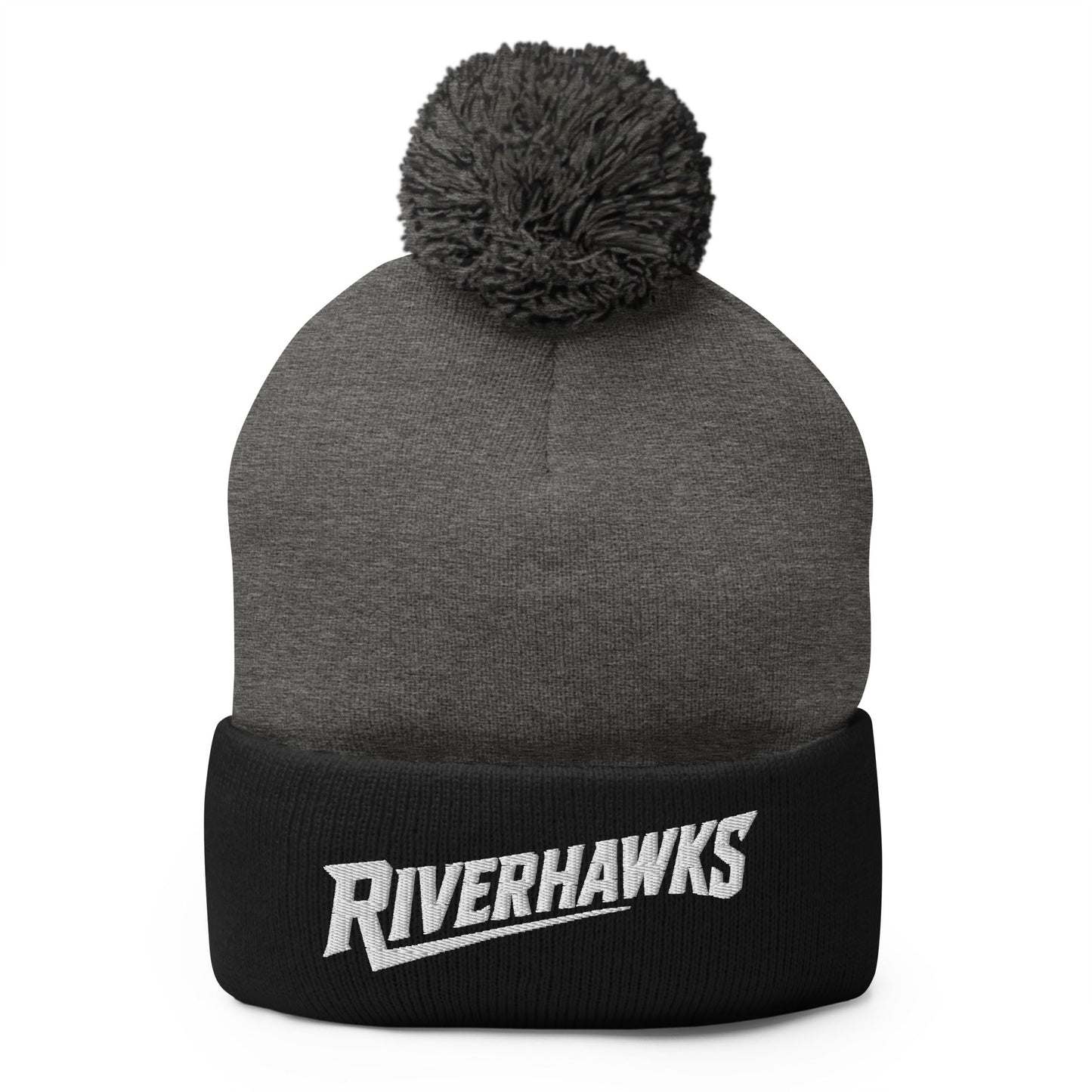 Pom-Pom Beanie | Rochester Riverhawks | Crest Logo