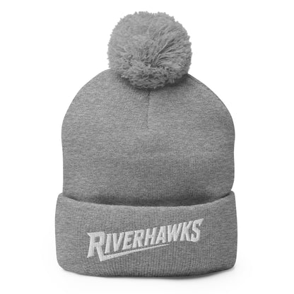Pom-Pom Beanie | Rochester Riverhawks | Crest Logo