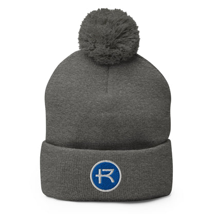 Pom - Pom Beanie | Rockhurst University - Doctor of Physical Therapy School | Badge Logo
