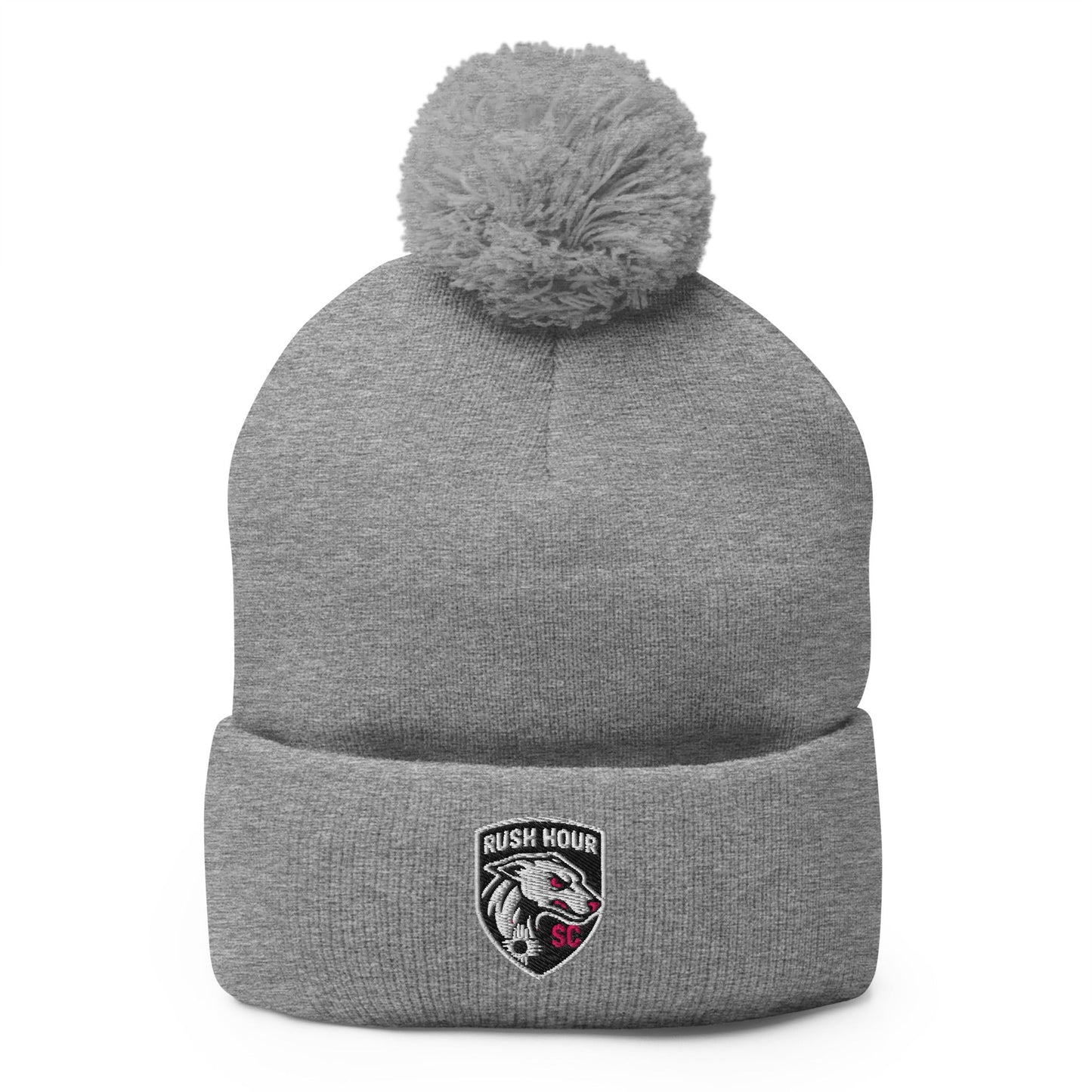 Pom - Pom Beanie | Rush Hour | Badge Logo