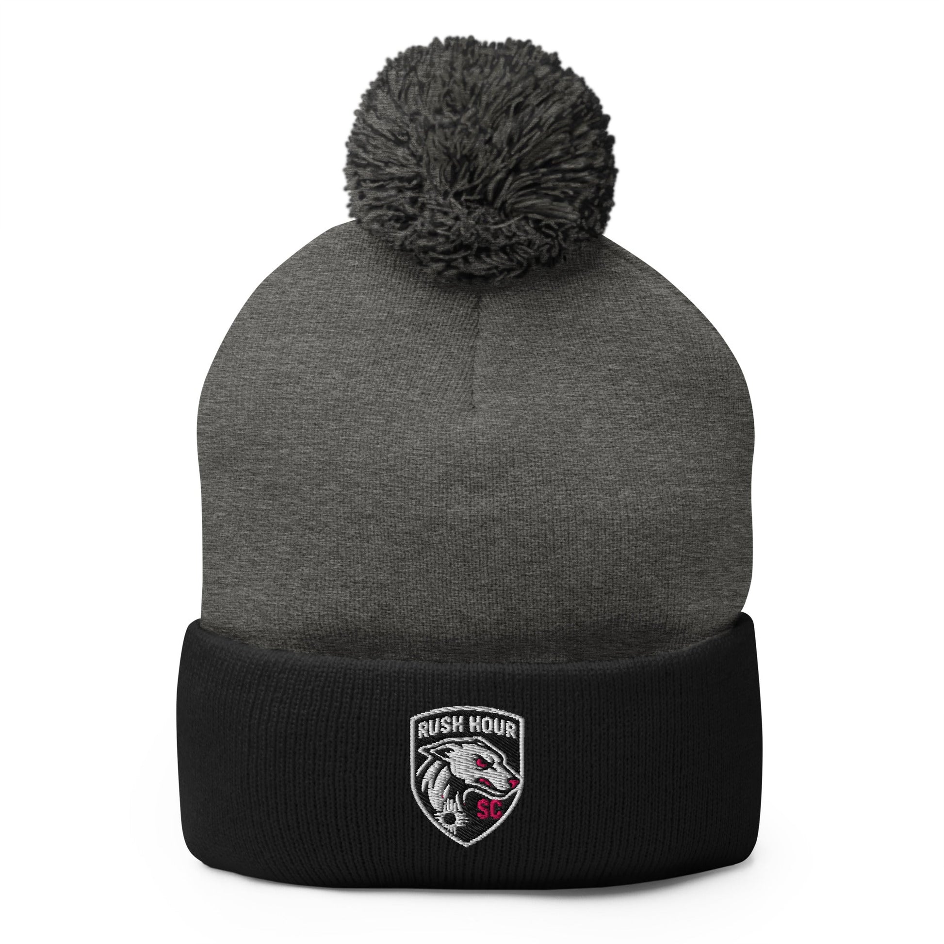 Pom - Pom Beanie | Rush Hour | Badge Logo
