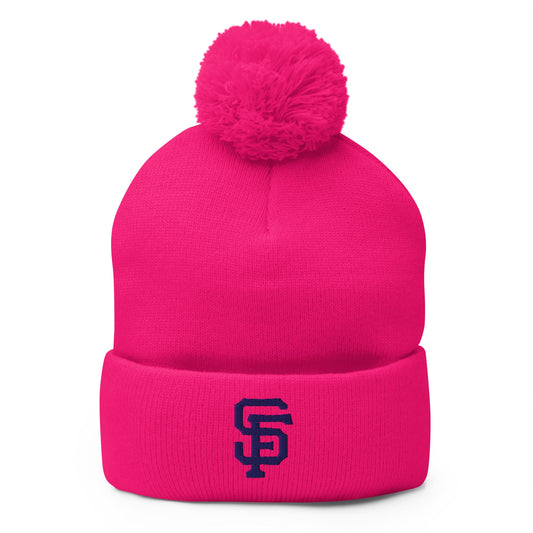 Pom-Pom Beanie | Saint Francis School | SF Crest Logo