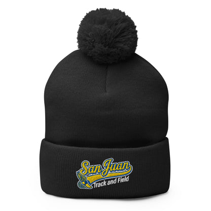 Pom - Pom Beanie | San Juan Track and Field | Script Logo