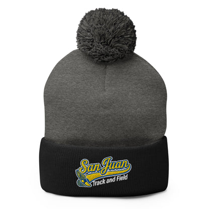 Pom - Pom Beanie | San Juan Track and Field | Script Logo