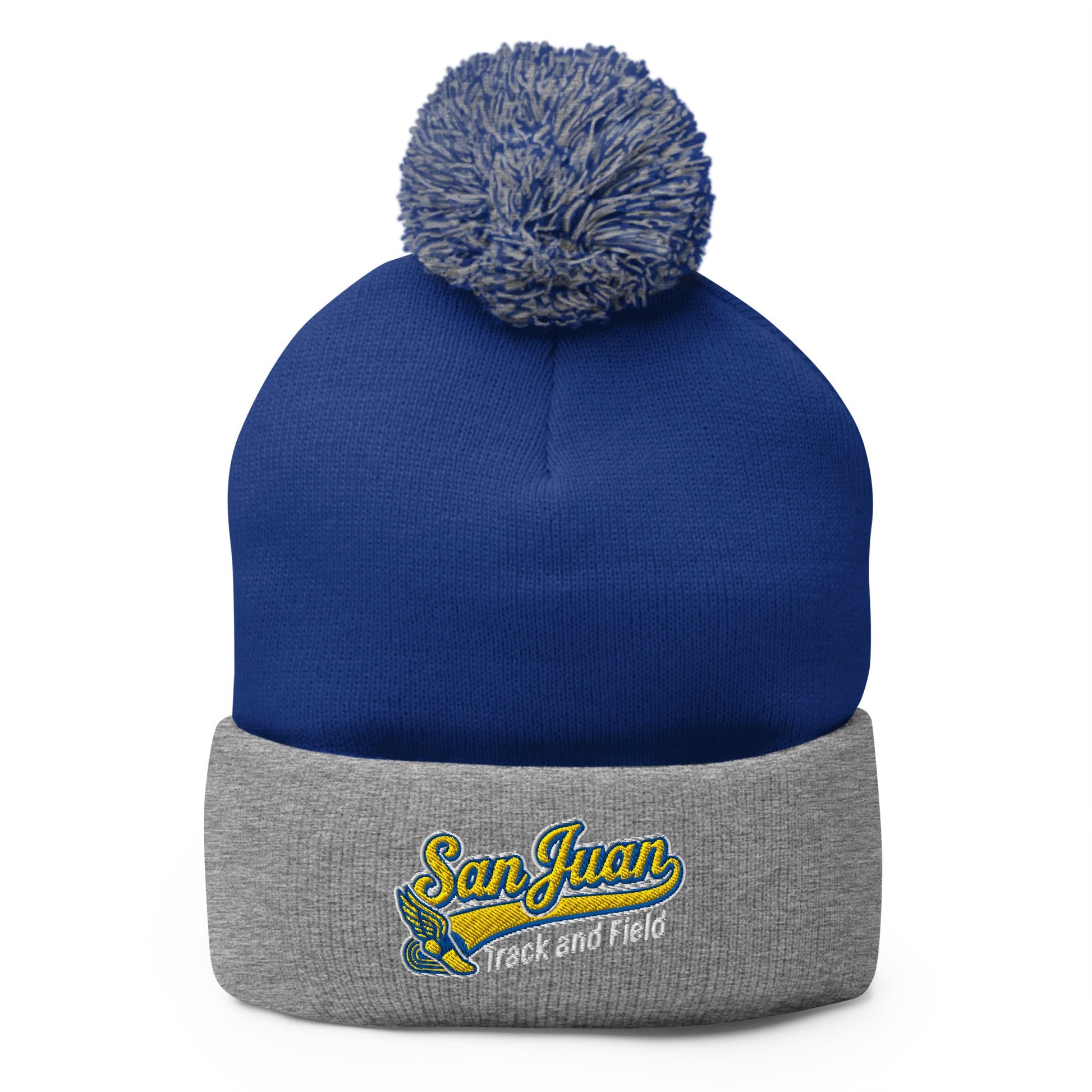 Pom - Pom Beanie | San Juan Track and Field | Script Logo